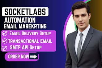 setup socketlabs SMTP API transactional email delivery automation integration