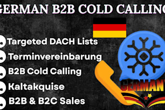 do german terminvereinbarung and kaltakquise, dach b2b b2c outbound cold calling