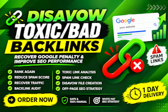 disavow bad backlinks spammy and toxic links effectively
