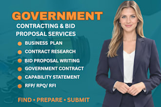 write government contract bid proposals and rfp responses