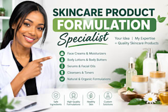 create a professional custom skincare product formulation
