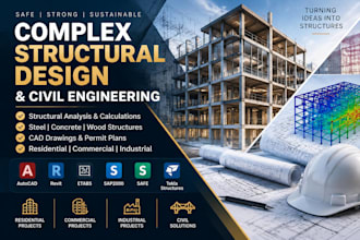 do complex structure design and civil engineering solutions