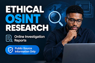conduct ethical osint research and online investigations