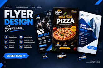 design professional flyers, brochures and print ads
