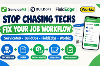 build servicem8 buildops fieldedge workiz field service form workflow automation