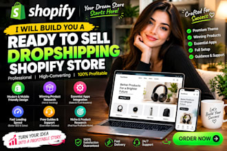 build a high converting shopify dropshipping store with winning products