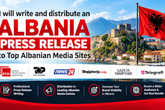 write and distribute albania press release to top premium albanian media sites