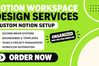 create a custom notion workspace, template, or dashboard, notion automation