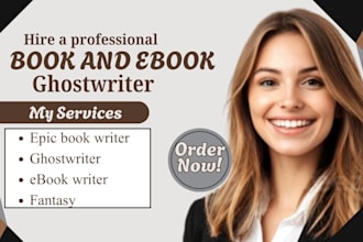 be epic book and ebook writer fantasy romance horror and sci fi ghostwriter