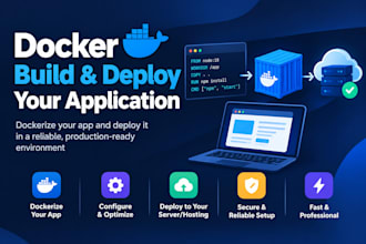 dockerize your application to dockerfile or docker compose