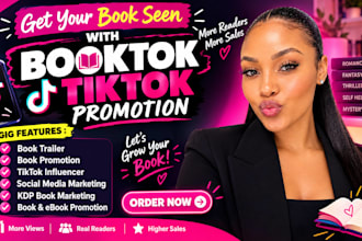 booktok promotion booktok tiktok video book advertising ebook marketing kdp ads
