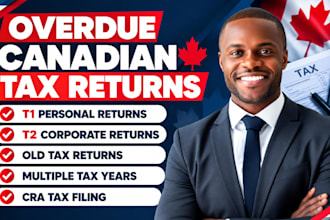 file t1 t2 outstanding old tax return missed overdue canadian, cra overdue tax