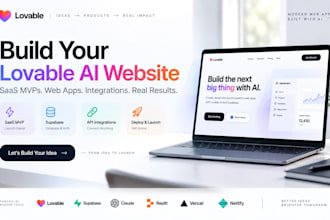 build your lovable ai website with supabase, saas mvp, apis intergration, relumi