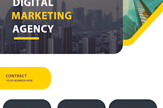 professional corporate flyer, brochure, and marketing materials