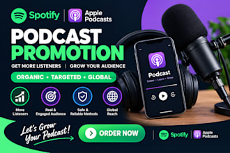 do organic spotify podcast promotion apple podcast marketing growth listeners