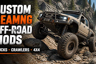 create custom beamng off road trucks and crawler mods