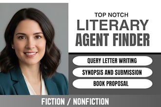 prepare query letter and synopsis and submit your book to literary agents