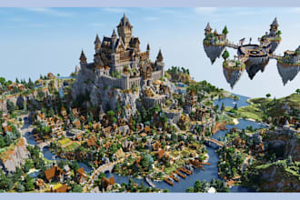 build custom minecraft maps worlds terrain skyblock and skypvp