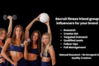 recruit fitness friend group influencers for your brand