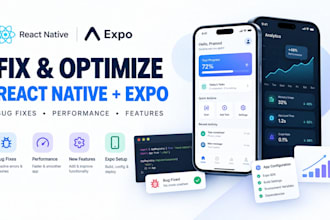 fix and optimize your react native expo mobile app