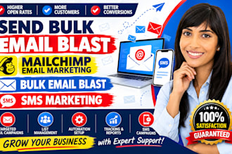 send bulk email blast, mailchimp email marketing, bulk email blast sms marketing