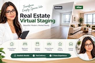 do realistic virtual staging for your real estate photos