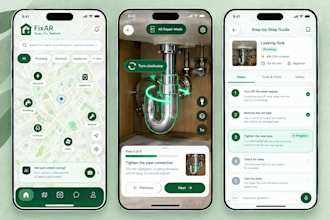 build an ar household repair app with real time step by step overlays