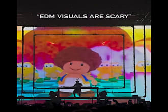 create motion graphics for led walls, concert visuals, stage shows and vj loops