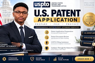 prepare and file your US patent application as a US licensed trademark attorney