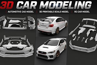 3d car modeling 3d printable scale rc car design automotive cad vehicle design