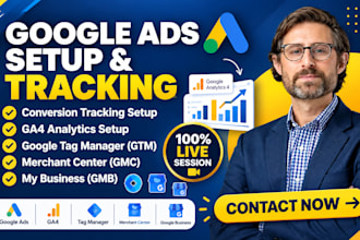 setup google ads conversion tracking, ga4, GTM, gmc