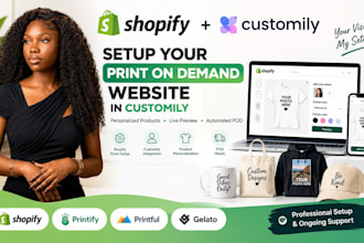 create premium pod product with teeinblue, customily zakeke and zepto design