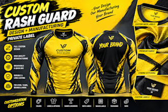 design and manufacture custom rash guard for your brand