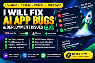fix lovable ai vibe coded app lovable dev rork ai vibe coding web app supabase