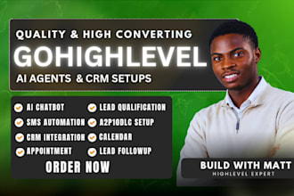 setup gohighlevel ai chatbot, a2p 10dlc and gohighlevel CRM automation