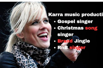 be your female singer, christmas song, both gospel brand jingle hip pop