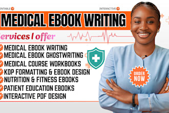 ghostwrite health,fitness, medical,nursing ebook, dental and pharmacy education
