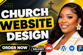 build nonprofit website and church website, ministry website, church flyer