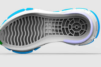 design and model custom 3d sneaker soles and footwear