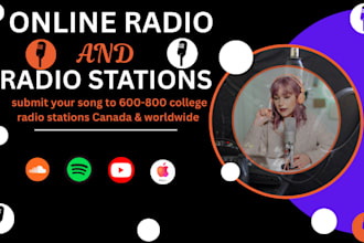 submit your song to the most active college radio stations worldwide with proof