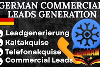 do german b2b commercial lead generation and build targeted prospect lists
