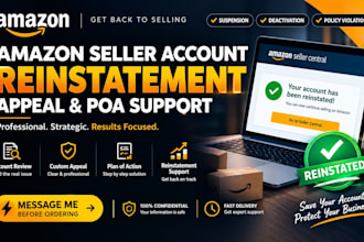 write amazon reinstatement appeal poa for suspended seller account