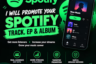 promote your spotify track, ep, and album
