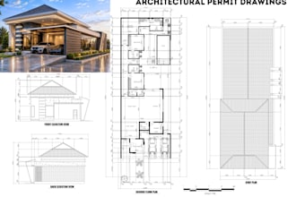 create house permit drawings and architectural plans for city approval