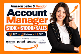 be your amazon account manager for seller and vendor central