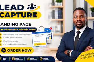 design a high converting lead capture page and landing page