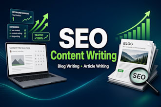 do SEO content writing, blog writing and article writing