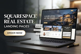 build a squarespace real estate landing page for real estate agent