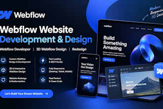 webflow website development design webflow developer 3d webflow design redesign