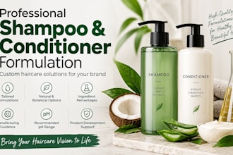 develop professional shampoo and conditioner formulations